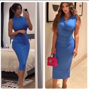 Zara Blue Midi Dress